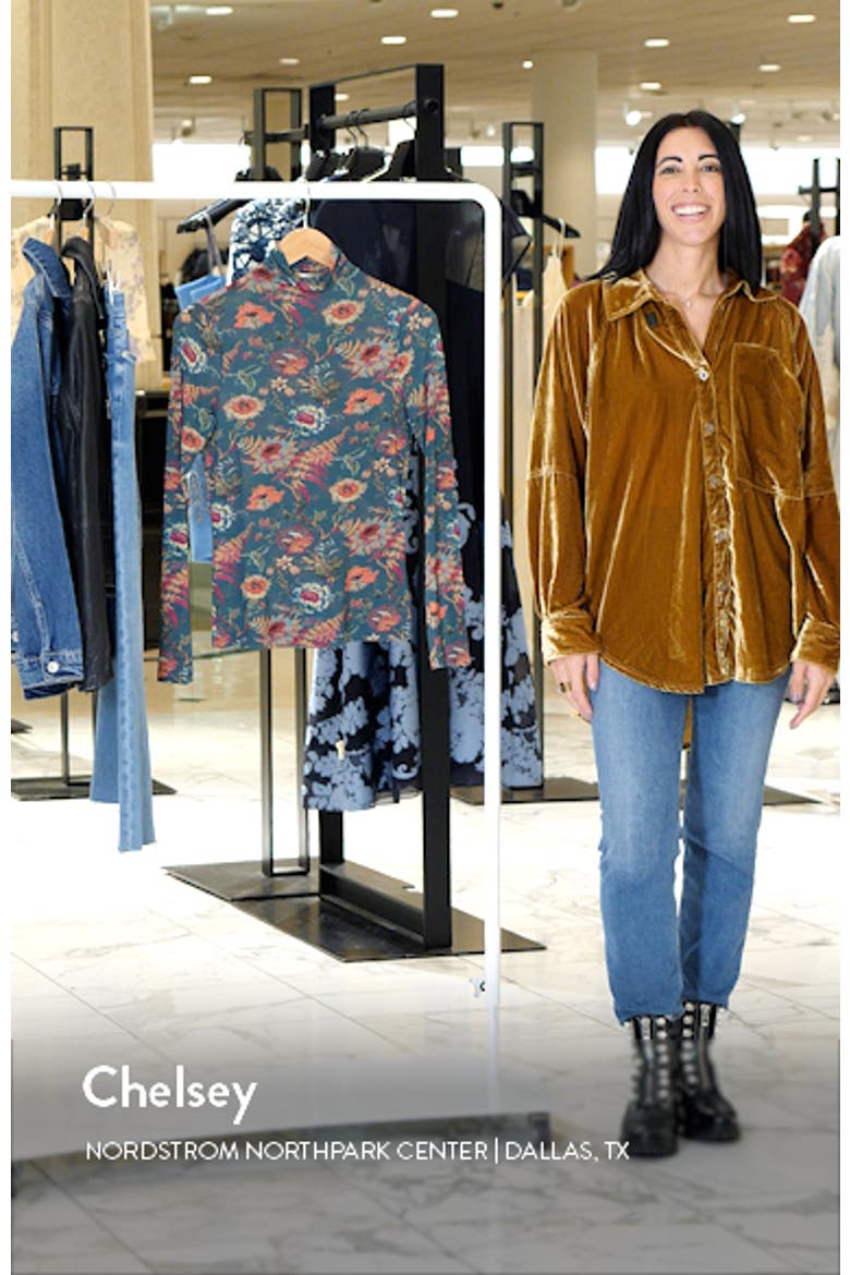 Aurelia Floral Print Turtleneck Top video