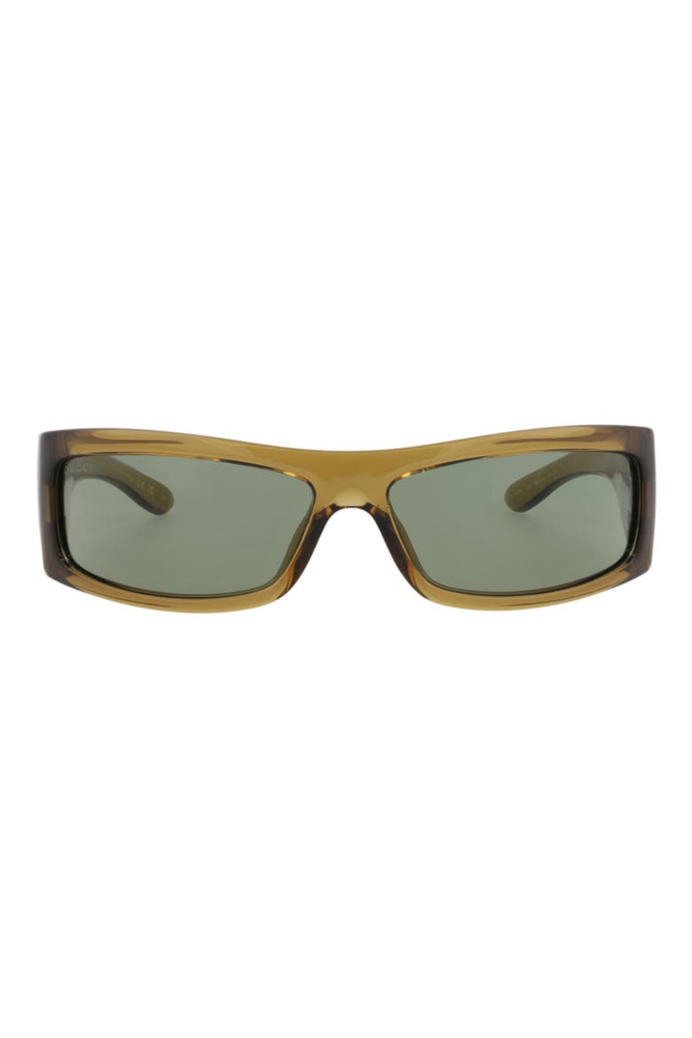 64mm Oversize Square Sunglasses, Main, color, BROWN BROWN GREEN
