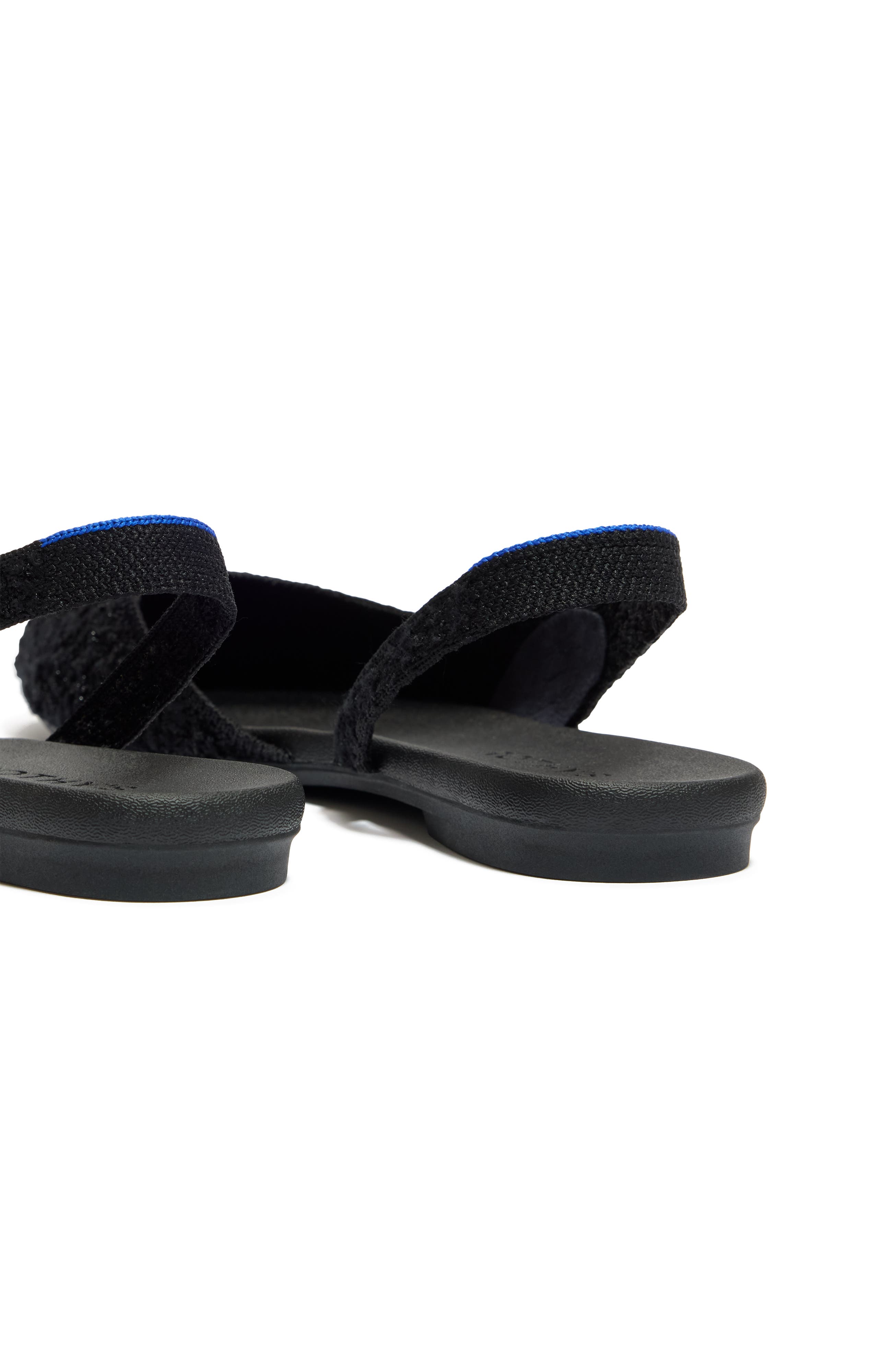 Rothy's The Almond Slingback, Alternate, color, Black Bouclé