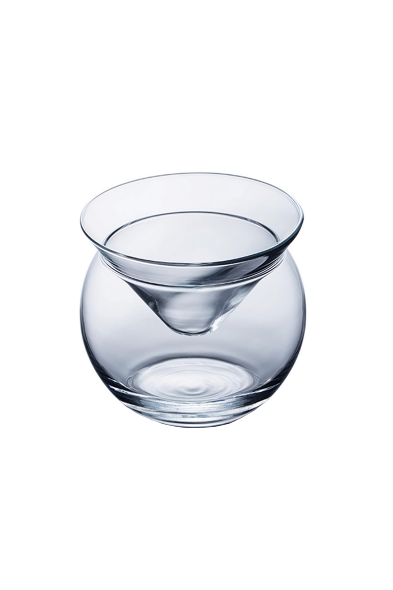 Stemless Martini Glasses With Chiller - Set of 4, Main, color, Clear