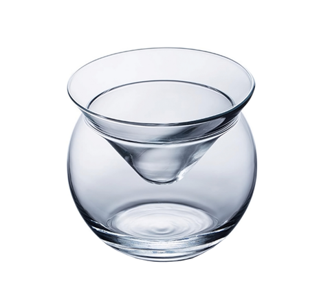 Stemless Martini Glasses With Chiller - Set of 4
