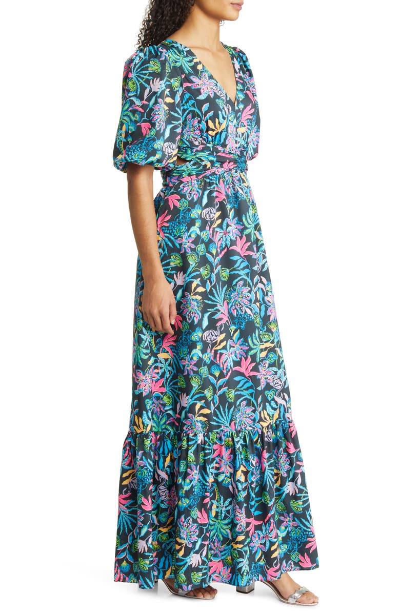 Lilly Pulitzer<sup>®</sup> Teyla Floral Puff Sleeve Maxi Dress, Alternate, color, 