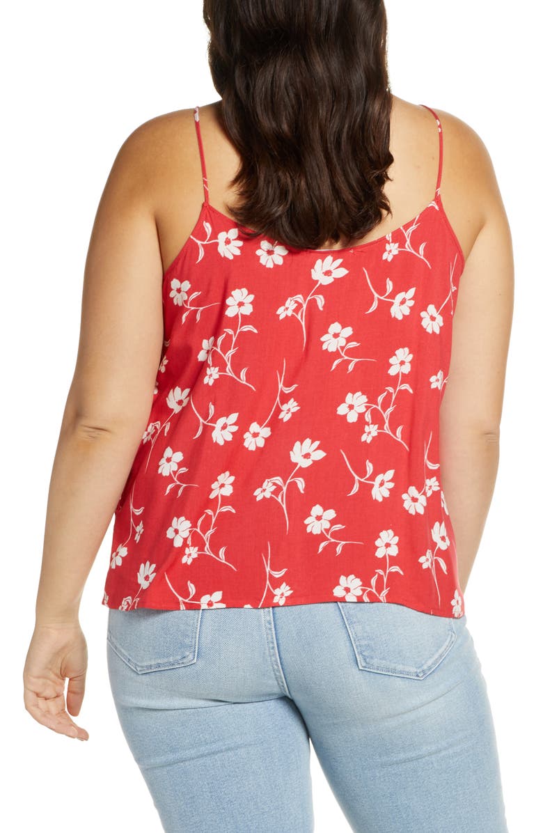 All in Favor Floral Print Camisole, Alternate, color,