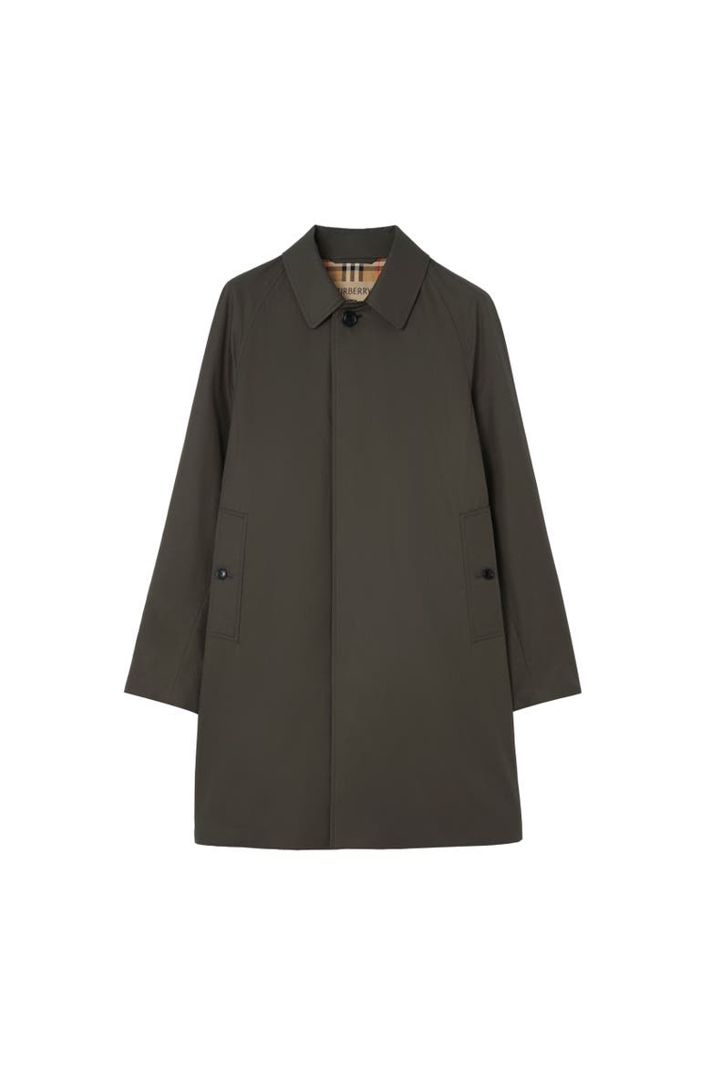 Burberry Mid-length Tropical Gabardine Camden Car Coat, Alternate, color, Graphite Grey