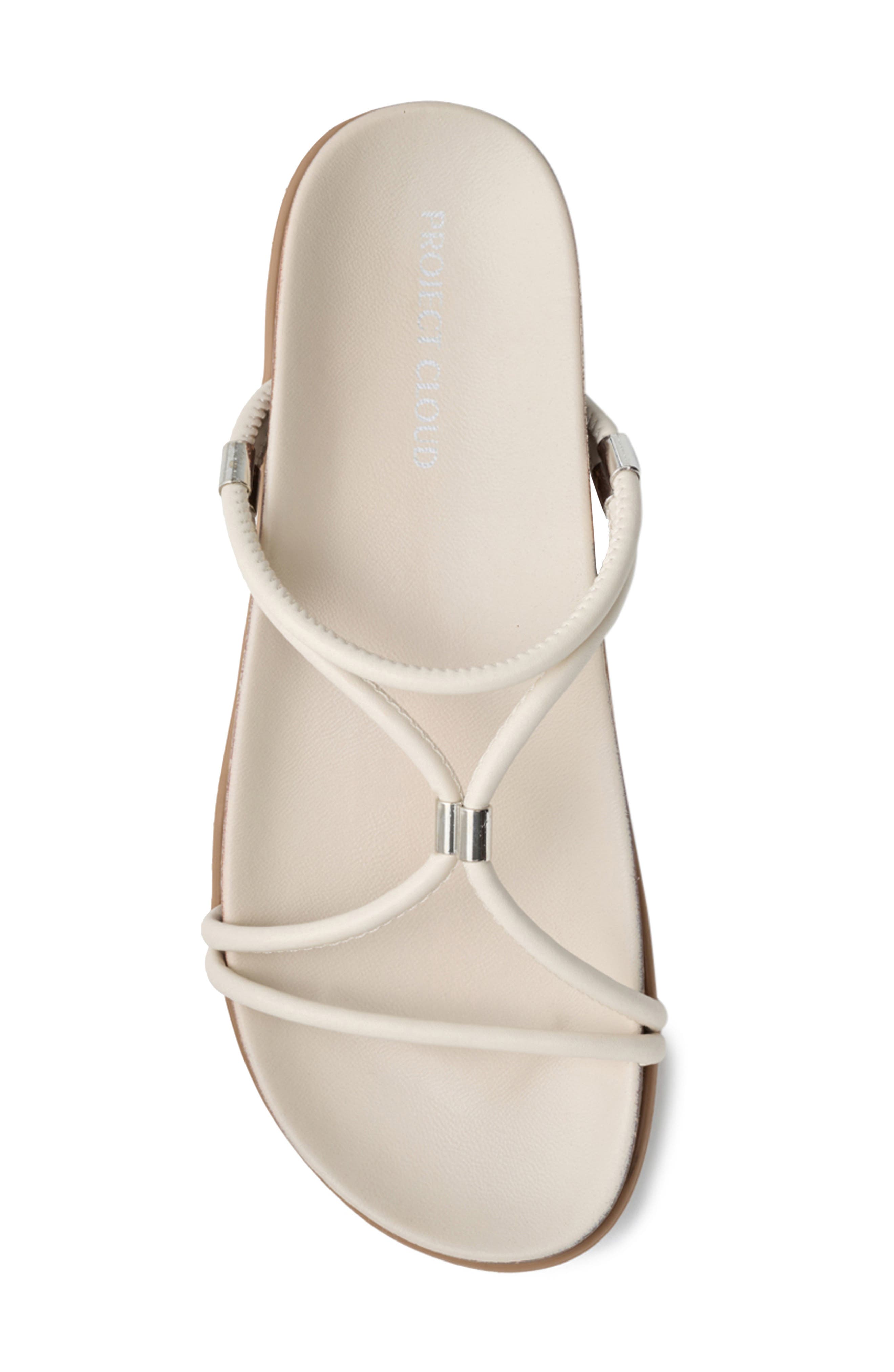 Lately Slide Sandal, Alternate, color, CREAM