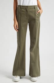 ATM Anthony Thomas Melillo Stretch Cotton Twill Flare Leg Pants