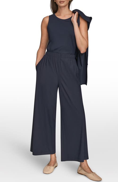 Donna Karan New York Relaxed Wide Leg Pants In Blue