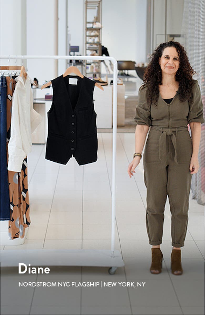 Jasmin Denim Longline Vest, sales video thumbnail