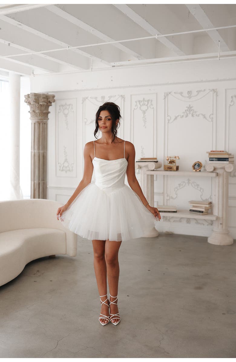 Untamed Petals Sylvie Mini Dress, Alternate, color, Ivory