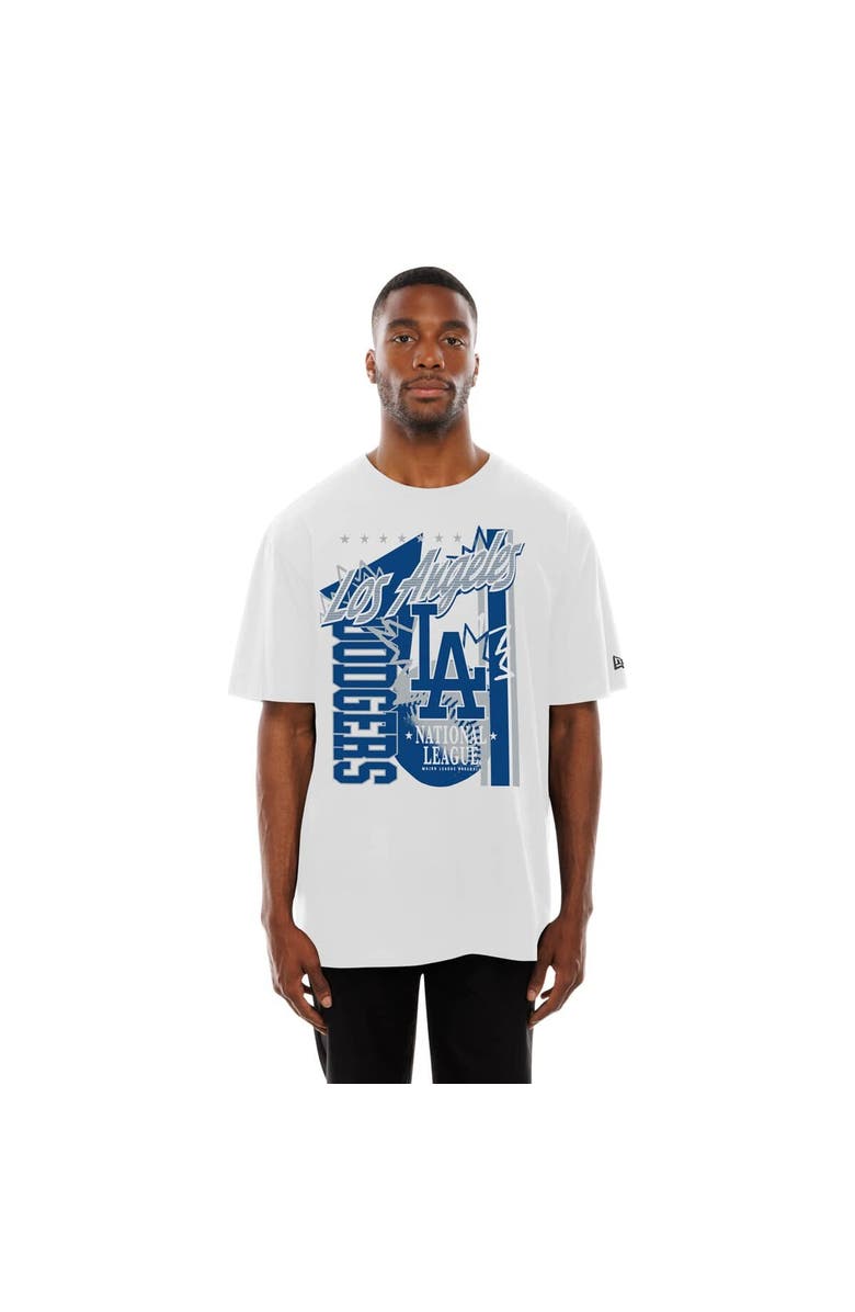 New Era Men's New Era White Los Angeles Dodgers Big Graphic Domestic T-Shirt, Alternate, color, White