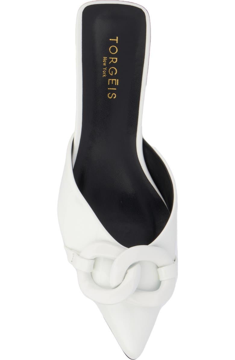 TORGEIS Agustina Kitten Heel Mule, Alternate, color, White