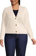 Lands' End Drifter Vneck Dress Cardigan Sweater