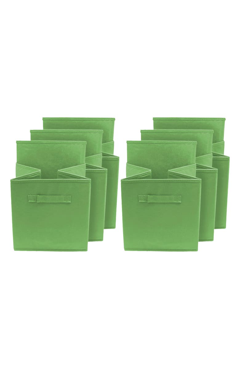 SORBUS Green Foldable Storage Cube Basket Bin - Pack of 6, Alternate, color, Green