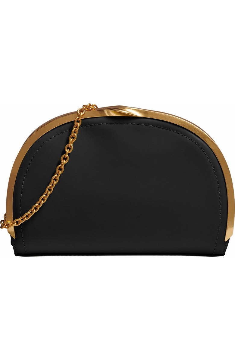 Donna Karan New York Lawrence Clutch, Main, color, Black/Gold