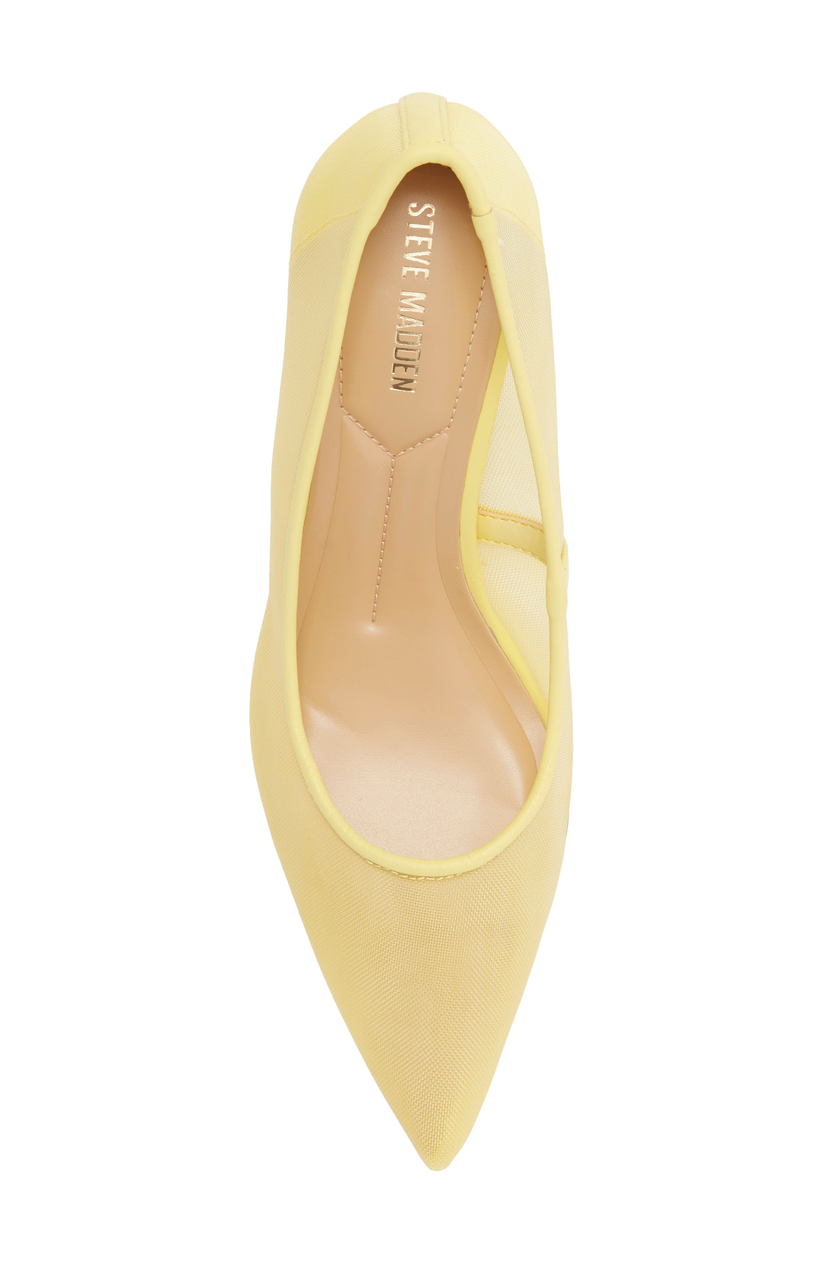 Nicoletta Mesh Pointed Toe Pump, Alternate, color, YELLOW