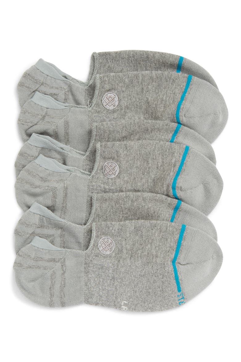 Gamut 3-Pack No-Show Liner Socks, Main, color, GREY