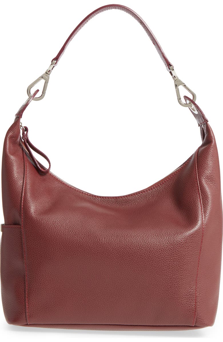 Longchamp 'Le Foulonne' Leather Hobo Bag, Main, color,