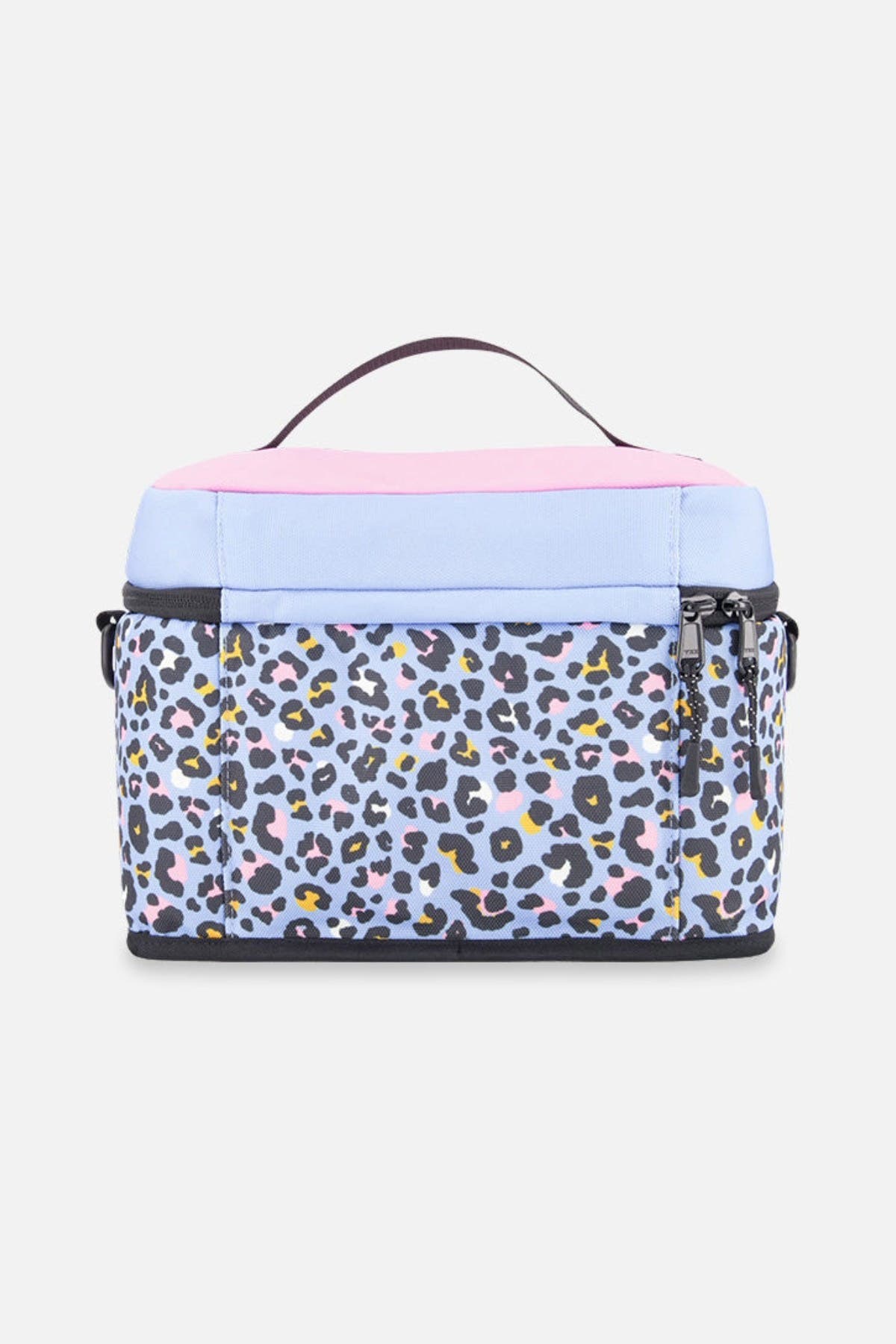Deux par Deux Leopard Practical Large Capacity Lunch Box, Alternate, color, Blue Leopard Print
