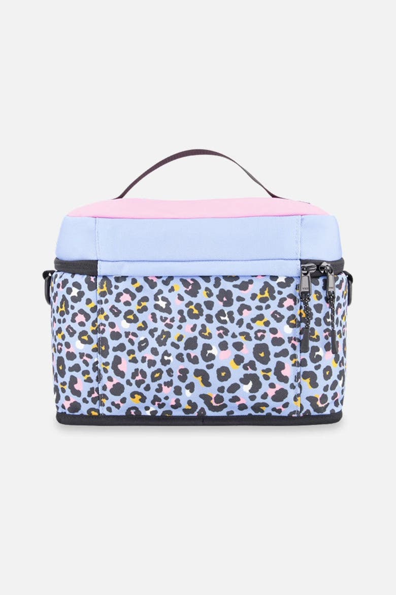Leopard Practical Large Capacity Lunch Box, Alternate, color, Blue Leopard Print