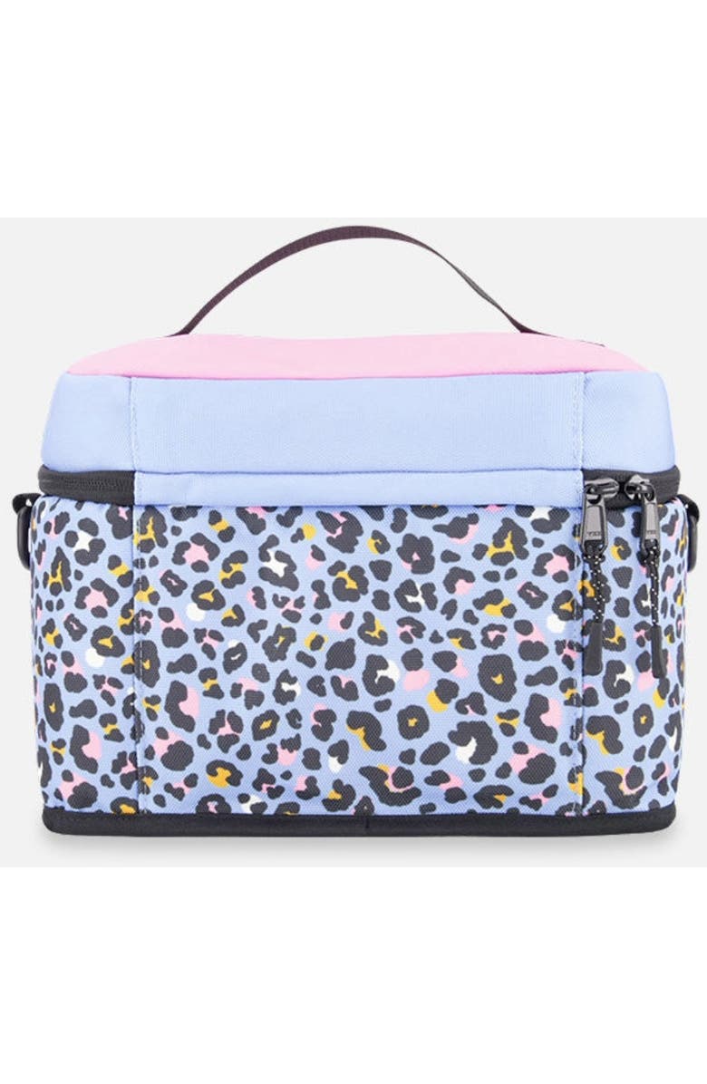 Deux par Deux Leopard Practical Large Capacity Lunch Box, Alternate, color, Blue Leopard Print