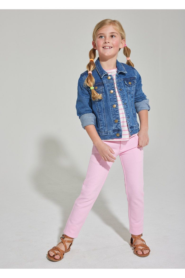 Kids' Trucker Jean Jacket, Alternate, color, Denim
