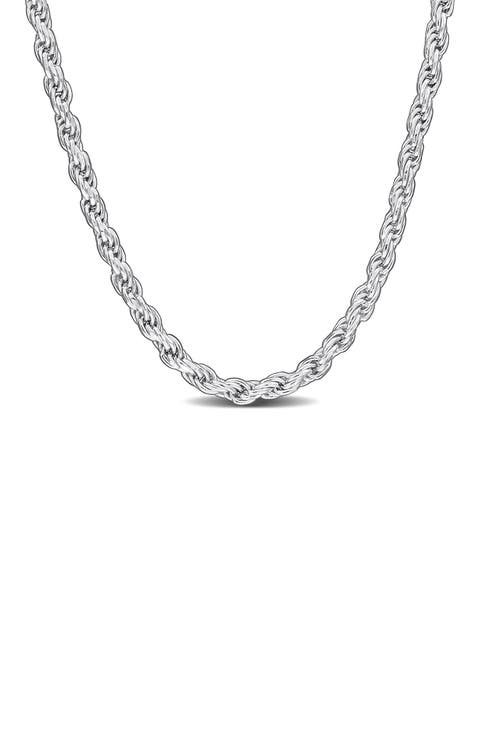 Sterling Silver Rolo Chain Necklace - 1.8mm