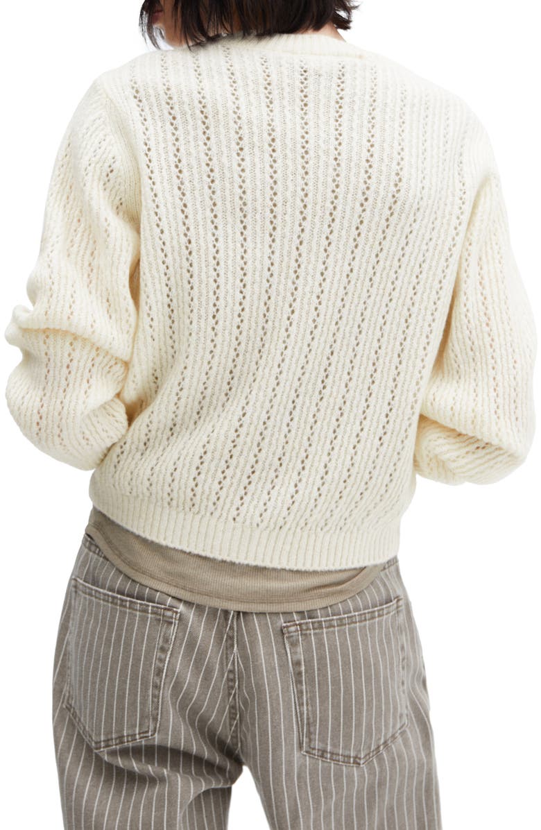 MANGO Openwork Sweater, Alternate, color,