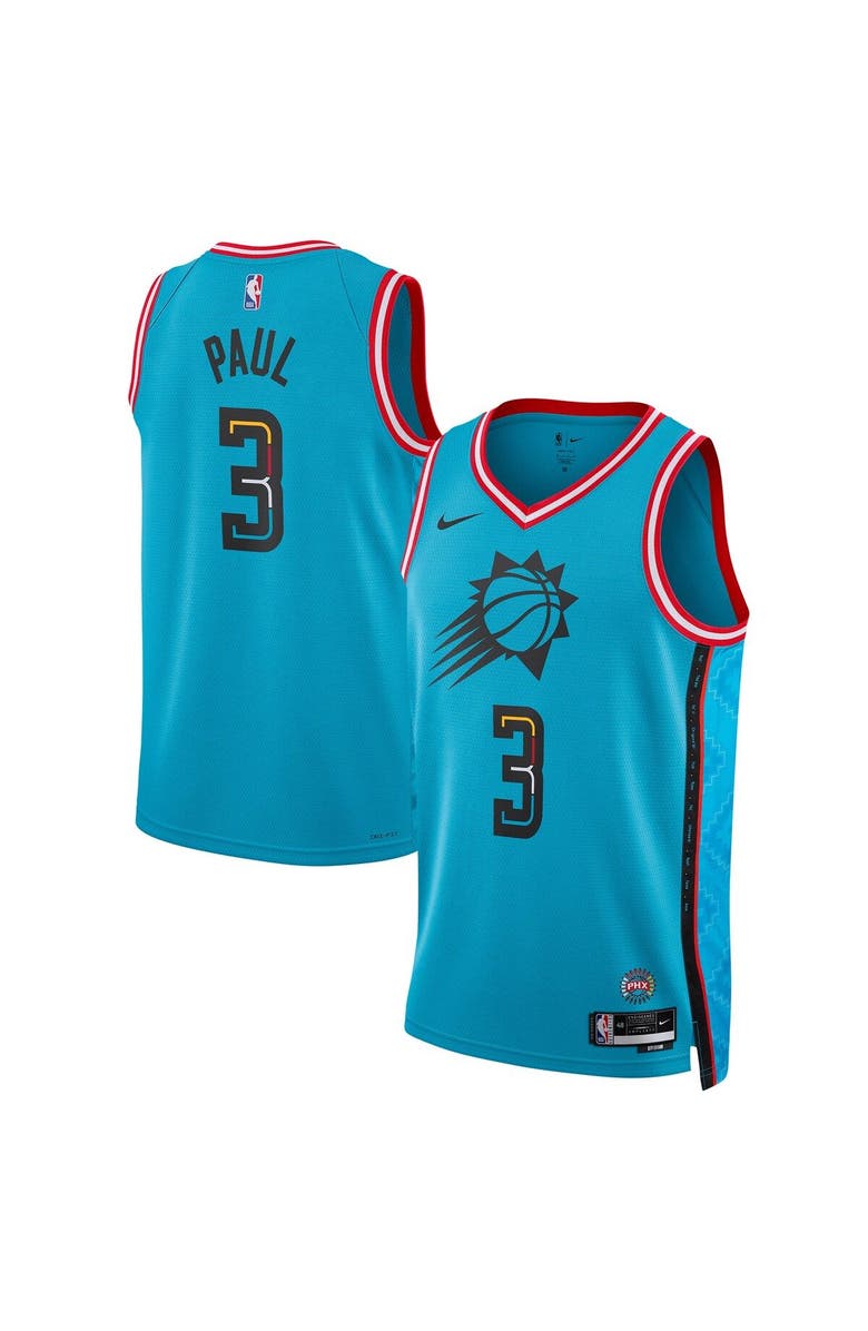 Nike Unisex Nike Chris Paul Turquoise Phoenix Suns 2022/23 Swingman Jersey - City Edition, Main, color, Turquoise