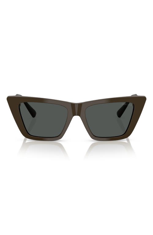Jimmy Choo 53mm Cat Eye Sunglasses In Caper Green