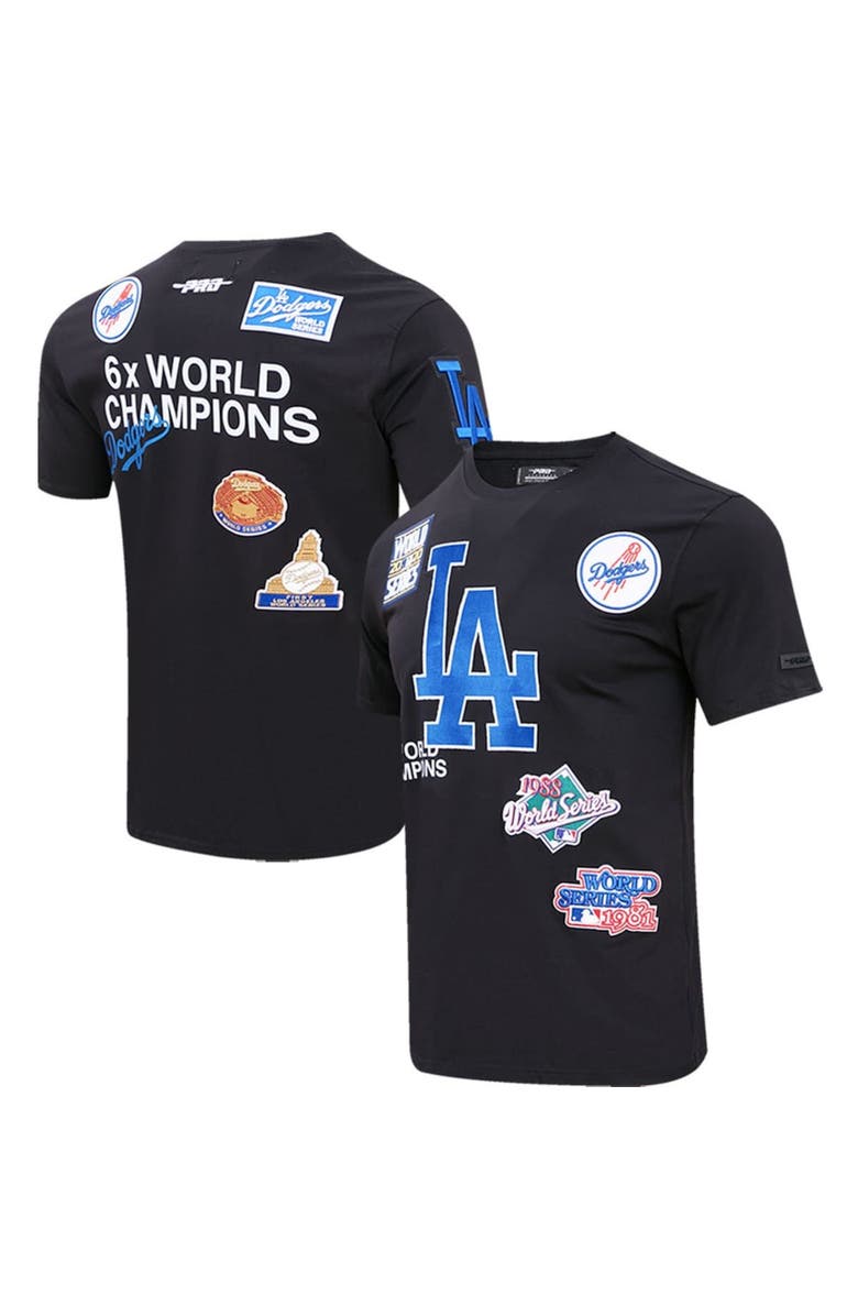 PRO STANDARD Men's Pro Standard Black Los Angeles Dodgers Championship T-Shirt, Alternate, color, 