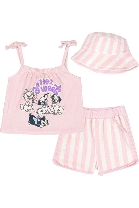 Tank Top and Shorts Set with Bucket Hat