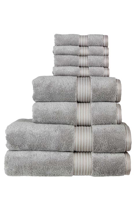 Supreme Hygro Luxury 100% Supima Cotton 8 Piece Towel Set
