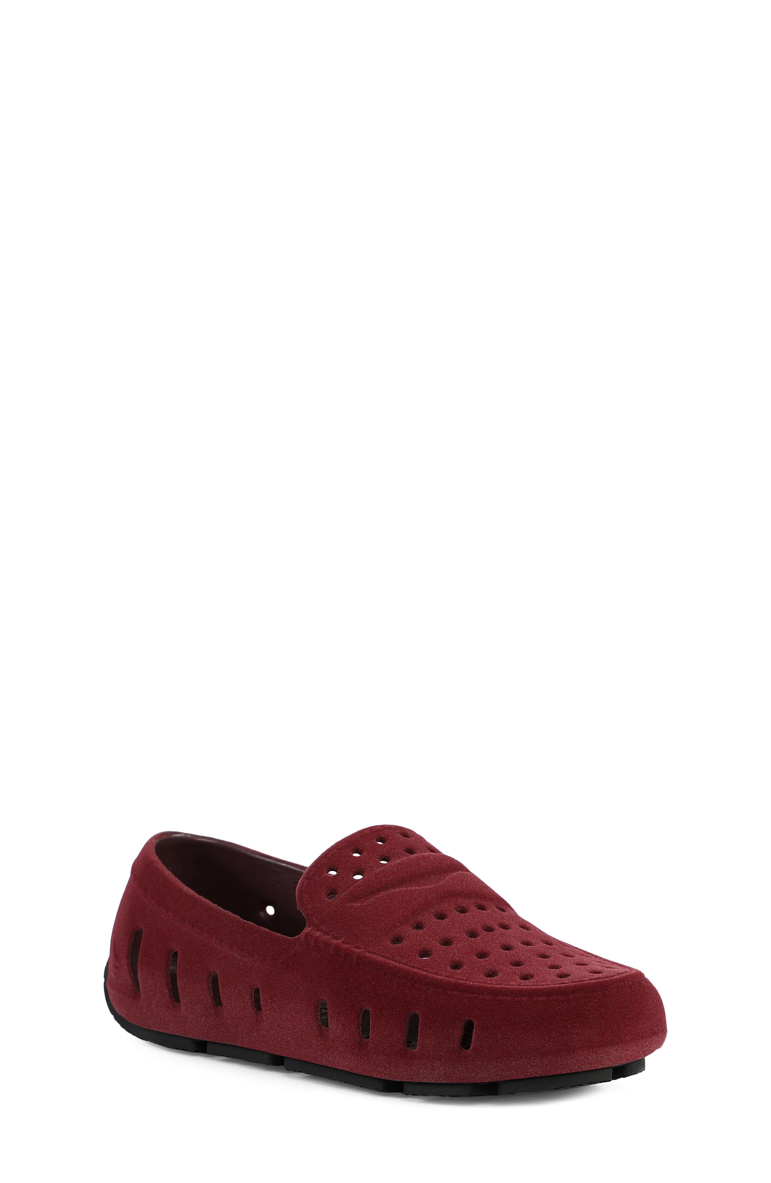 MAROON SUEDE/BLACK