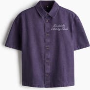 H&M Relaxed-Fit Short-Sleeved Cotton Shirt