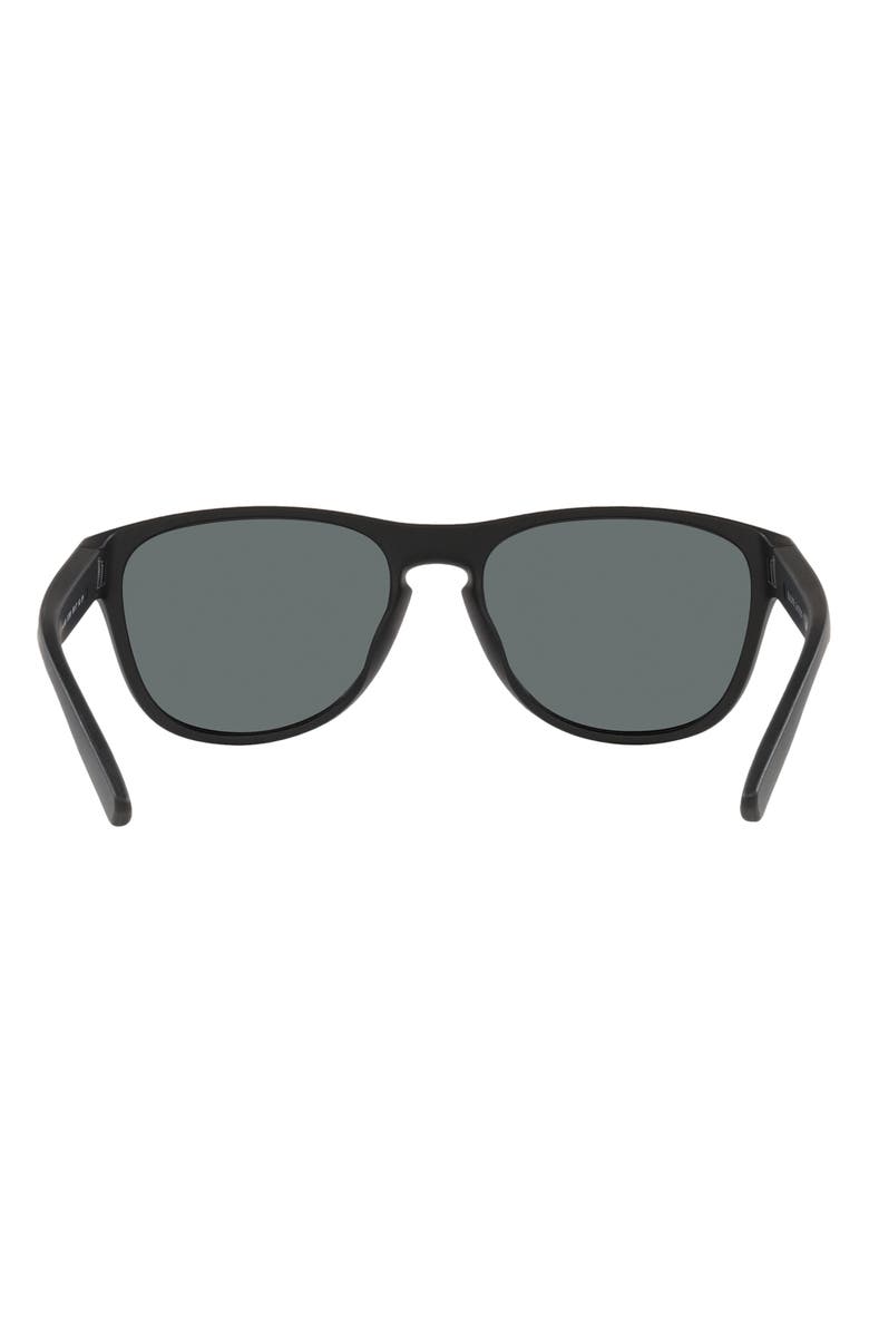 Polo Ralph Lauren 56mm Polarized Pillow Sunglasses, Alternate, color, Matte Black / Polar Dark Grey