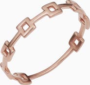 Oradina 14K Rose Gold Buttoned-Up Ring