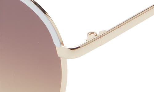 Bp. Gradient Round Sunglasses In White