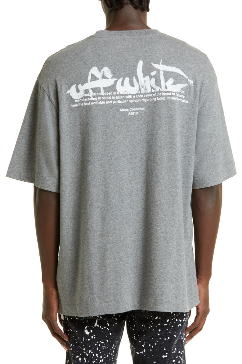 Paint Script Logo Cotton Graphic Tee, Alternate, color, MELANGE GREY