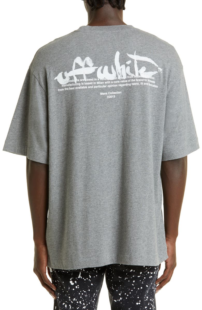 Off-White Paint Script Logo Cotton Graphic Tee, Alternate, color, 