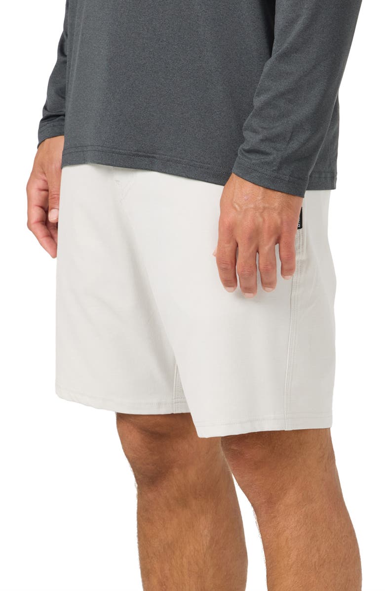 O'Neill Reserve Light Check Water Repellent Bermuda Shorts, Alternate, color, Fog