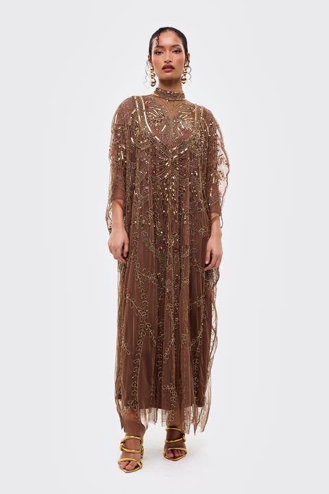 Embellished Sequins Gown