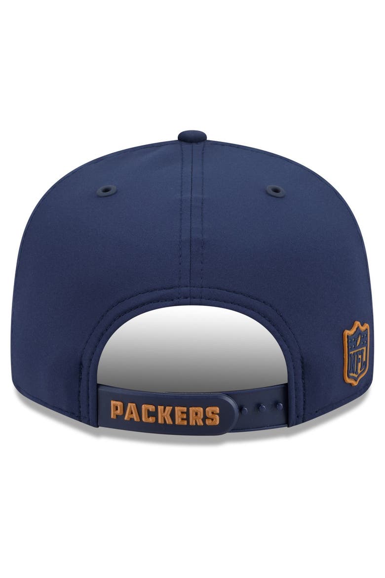 Men's New Era Blue Green Bay Packers 2026 Sideline Throwback 9FIFTY Snapback Hat, Alternate, color, Blue