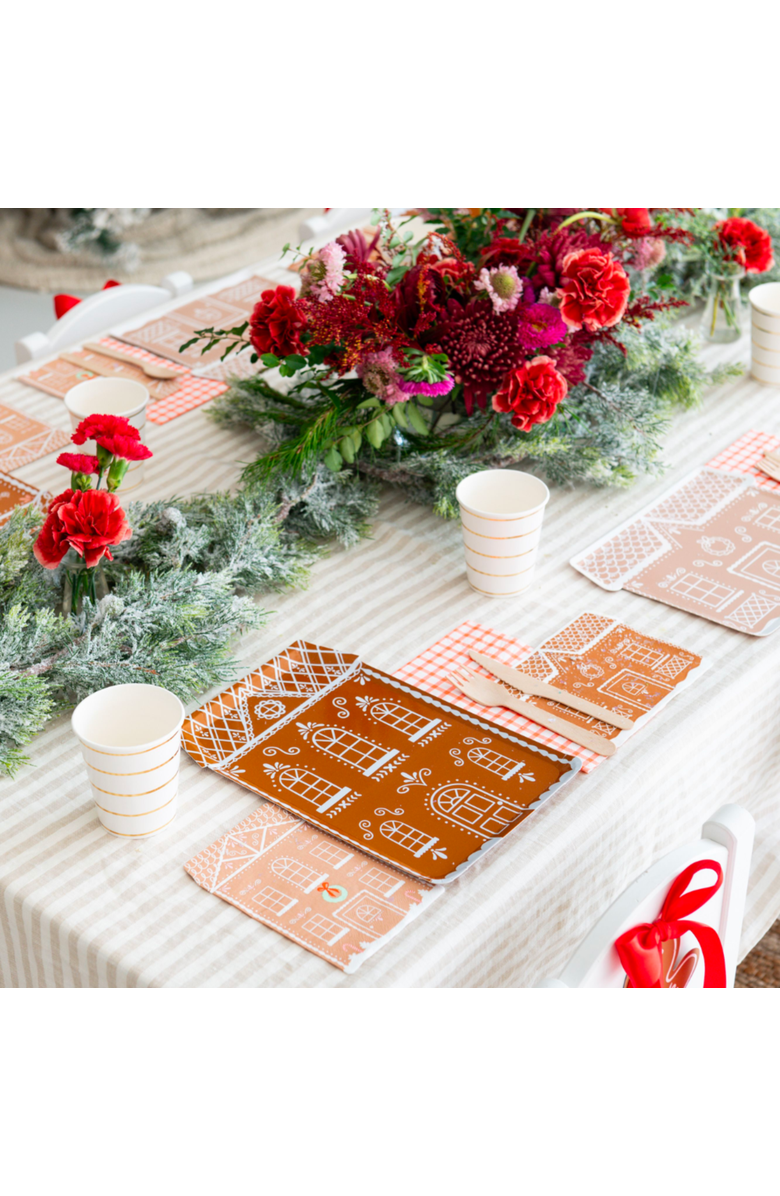 Daydream Society Baking Spirits Bright Gingerbread House Large Napkins in Brown, Alternate, color, Assorted Pre-Pack