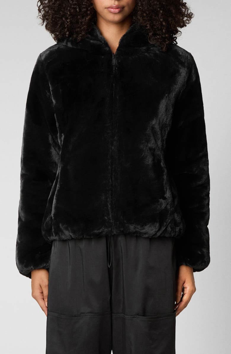 Save The Duck Laila Faux Fur Lined Reversible Recycled Polyester Puffer Jacket, Alternate, color, 