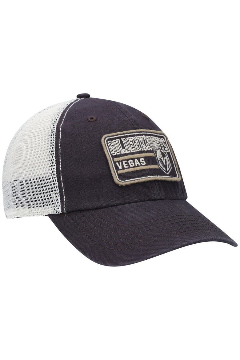 Men's '47 Charcoal Vegas Golden Knights Off Ramp Trucker Snapback Hat, Alternate, color, Charcoal