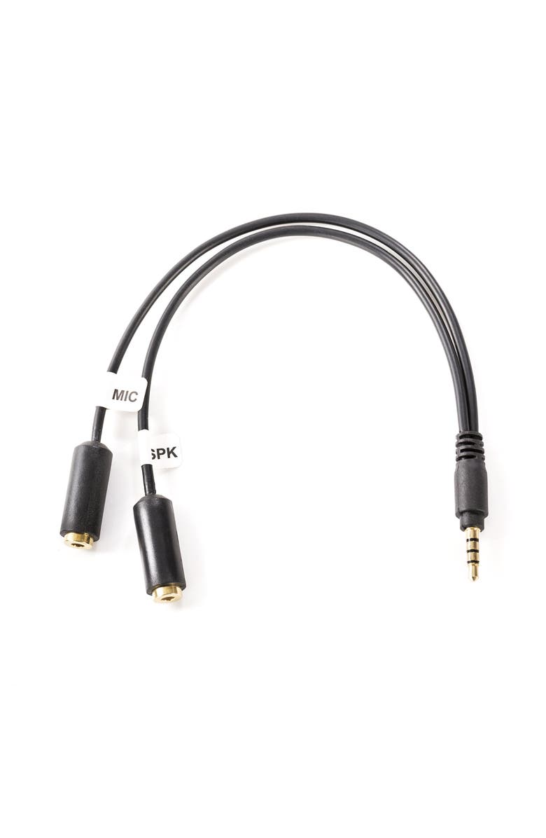 MOVO TCB1 3.5mm TRS (Female) Microphone to TRRS (Male) Smartphone Adapter, Main, color, Black