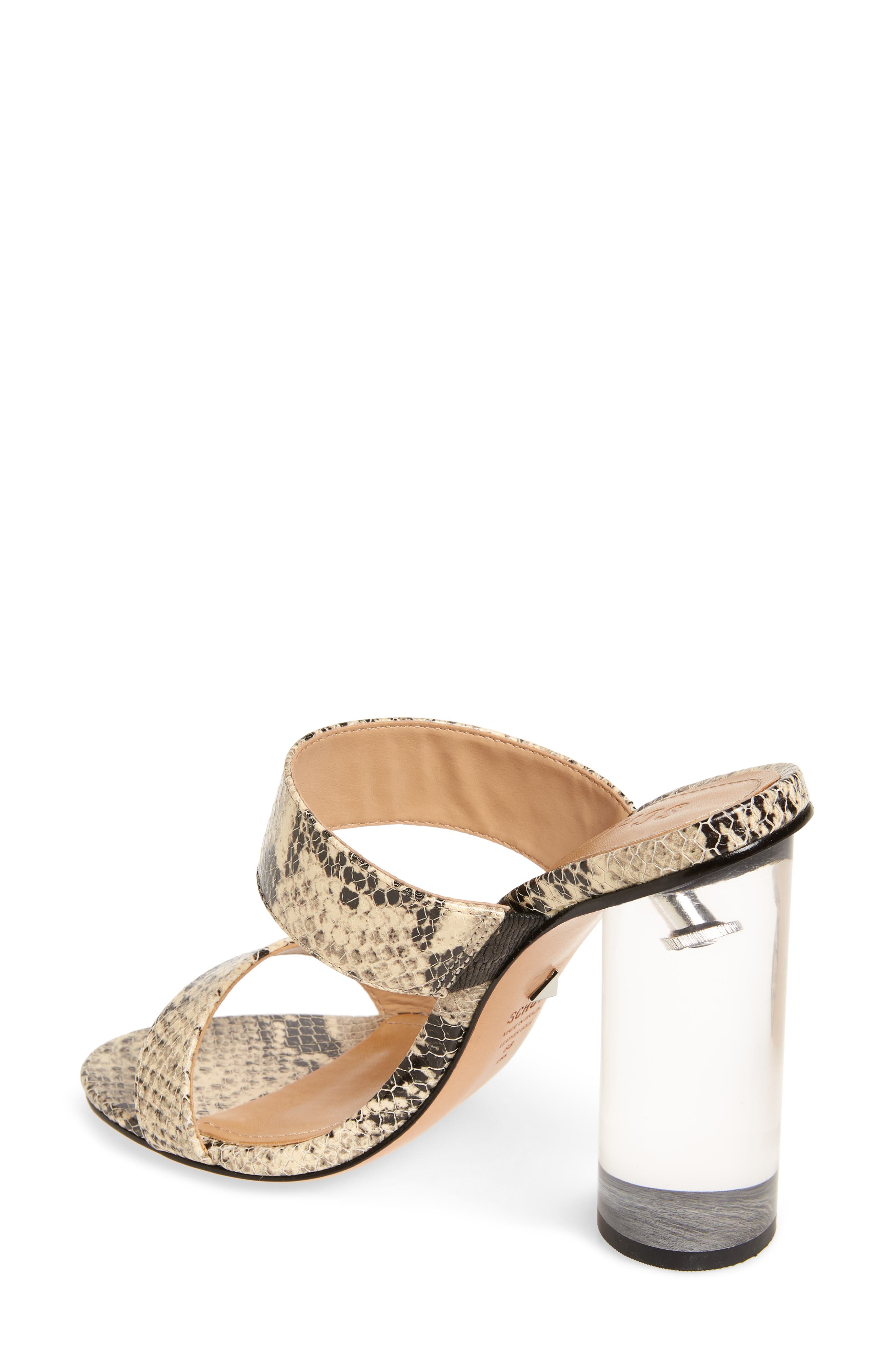 Schutz Veridiana Transparent Column Heel Slide Sandal, Alternate, color, 