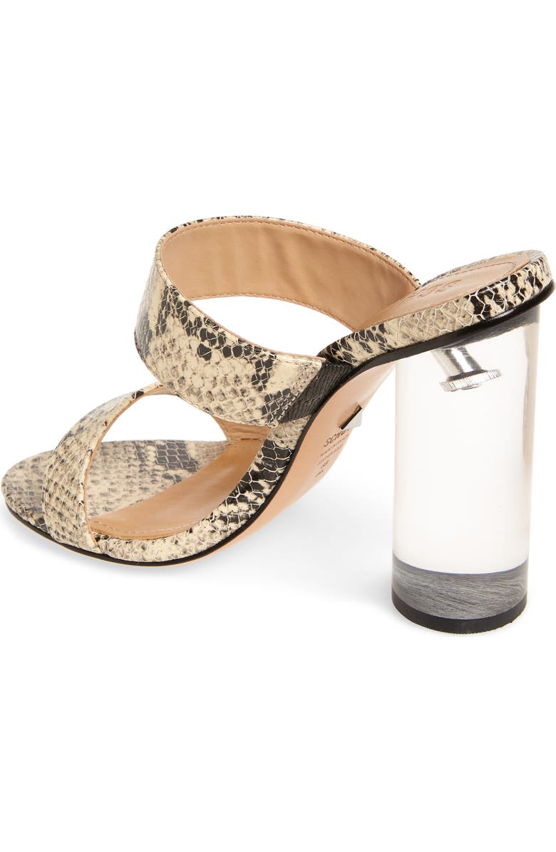 Schutz Veridiana Transparent Column Heel Slide Sandal, Alternate, color,