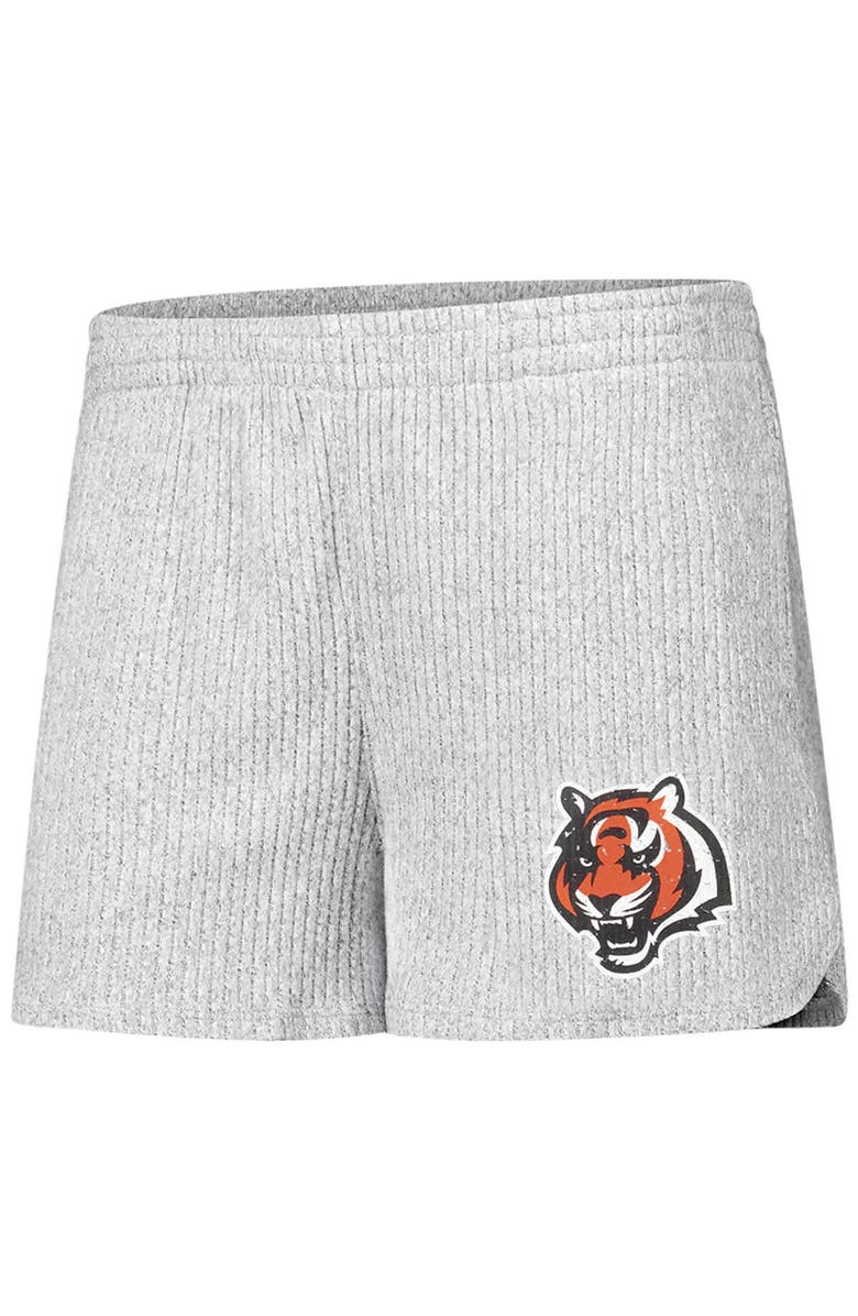 CONCEPTS SPORT Women's Concepts Sport Gray Cincinnati Bengals Juniper Long Sleeve Hoodie T-Shirt & Shorts Set, Alternate, color, Gray