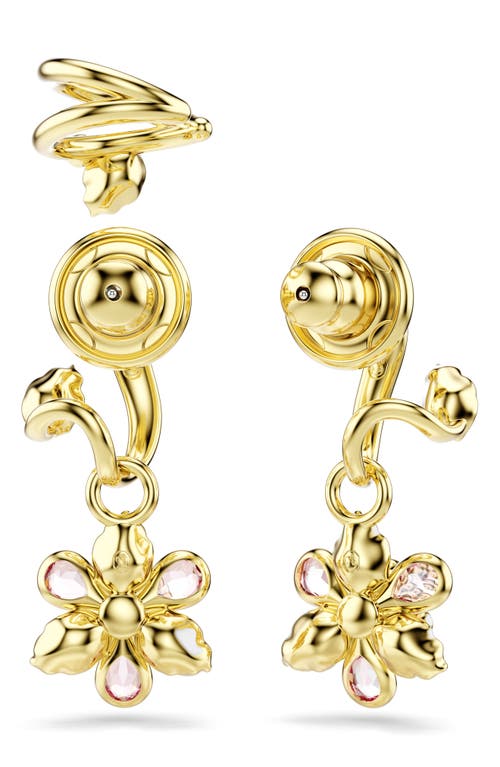 Swarovski Idyllia Gold-tone Plated Set Of Three Earrings In Gold
